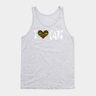 I Love Cats Heart pet Tank Top